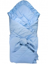 Конверт - одеяло с завязкой Голубой 2150
