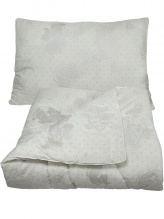 Набор одеяло+подушка (синтетический заменитель лебяжьего пуха)  П-01-02
