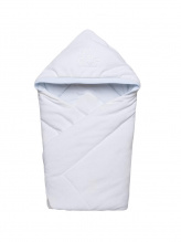 Конверт- одеяло велюр с вышивкой  Белый 2157